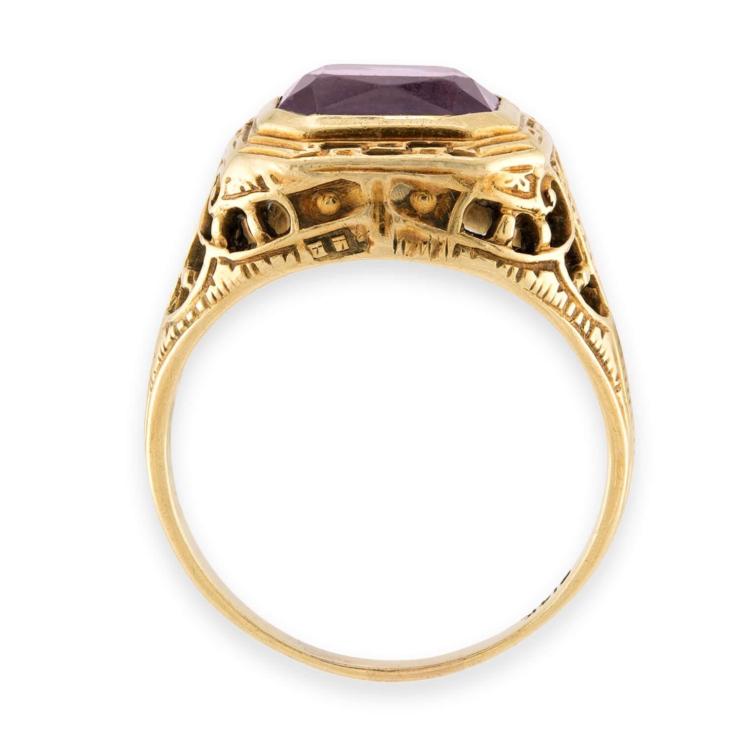 Victorian 14k Amethyst Ring