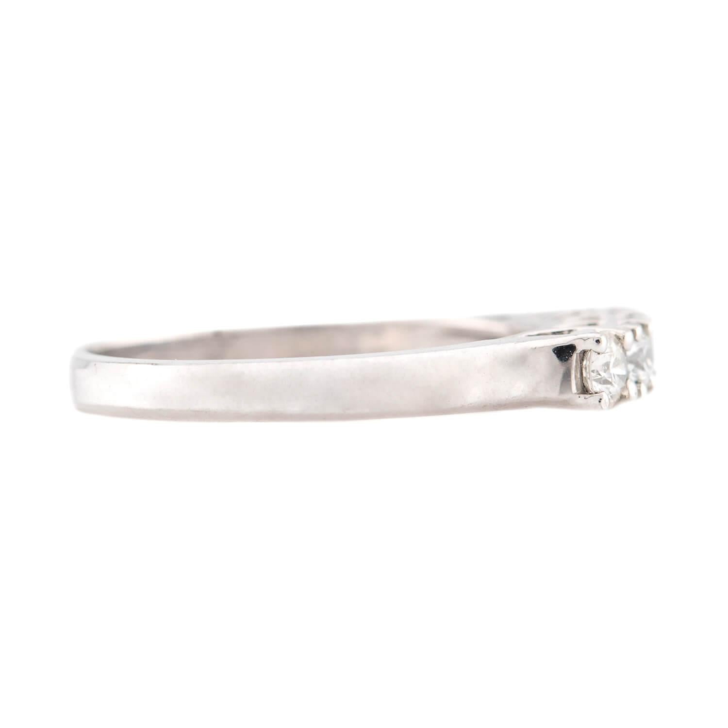 JEFF COOPER Estate 18k Diamond Five Stone Ring
