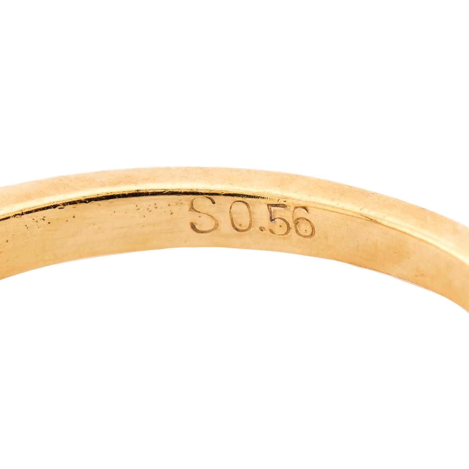 Estate 18k Sapphire Half Band