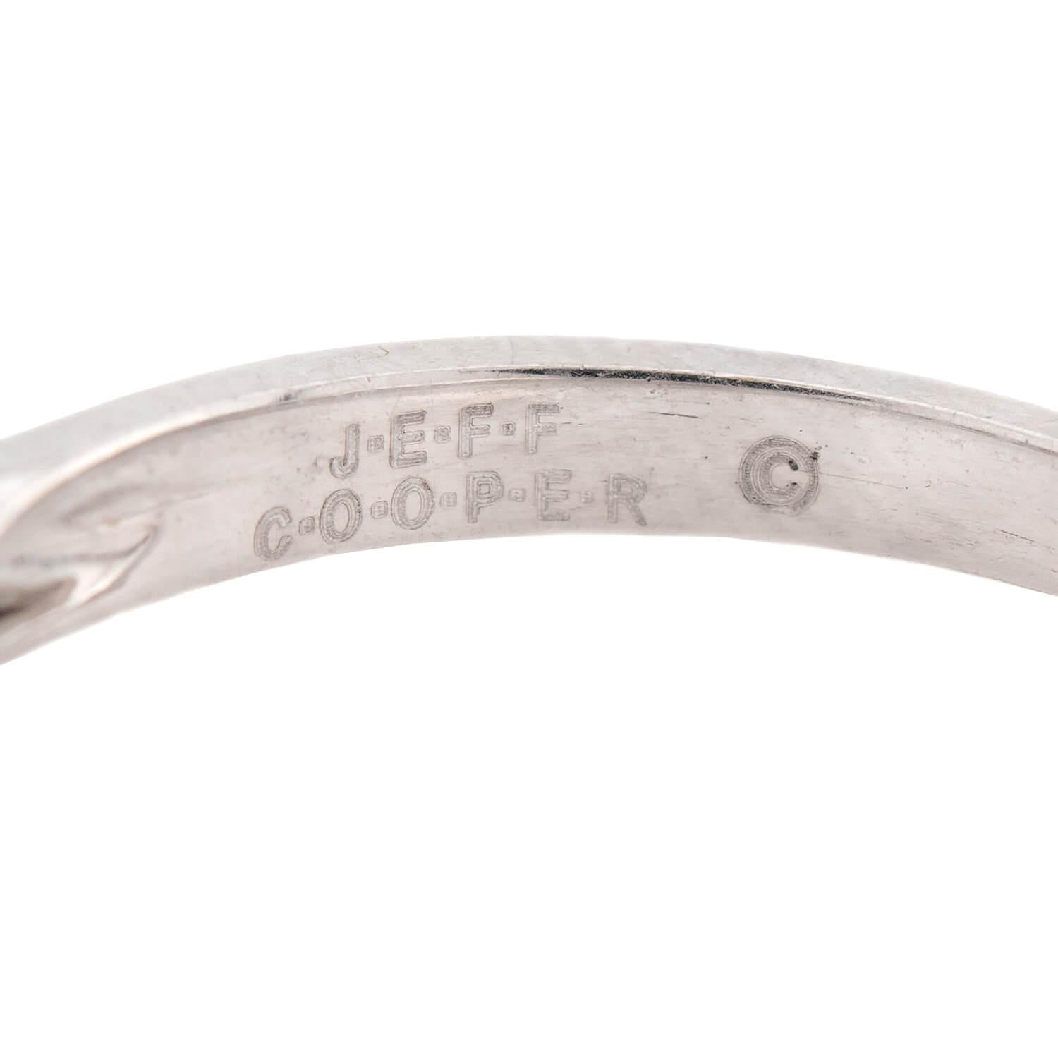 JEFF COOPER Estate 18k Diamond Five Stone Ring