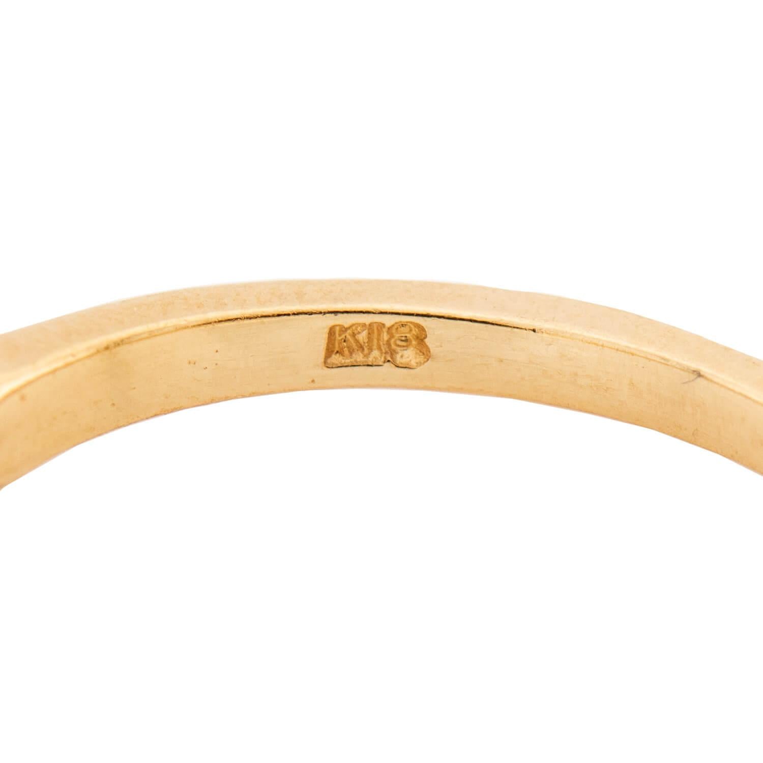 Estate 18k Sapphire Half Band