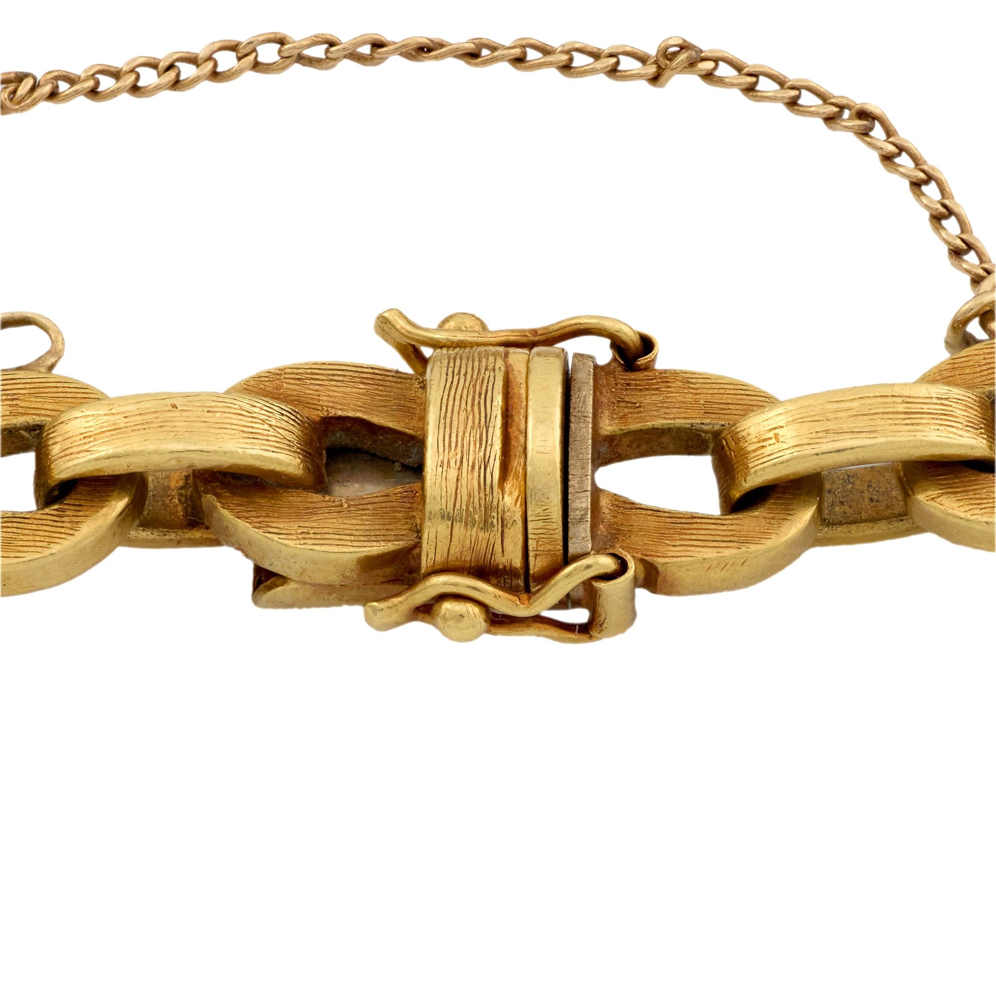 Vintage 18k Link Bracelet