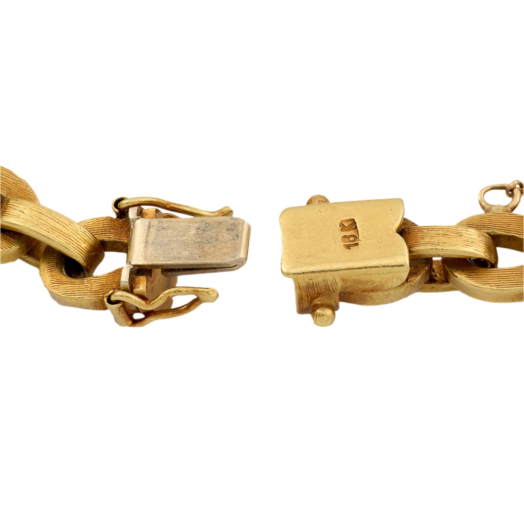 Vintage 18k Link Bracelet