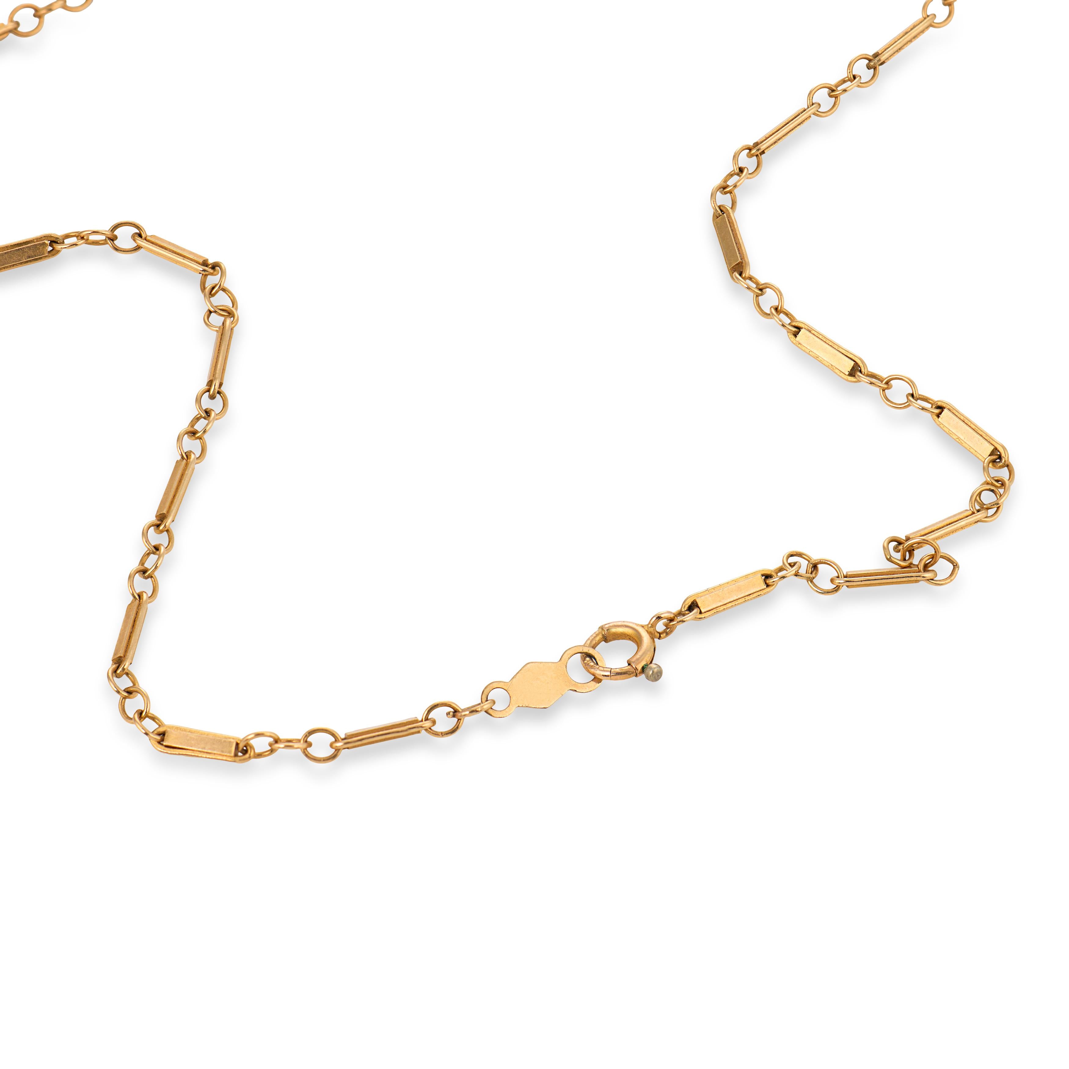 Vintage 14k Opal & Diamond Pendant Necklace