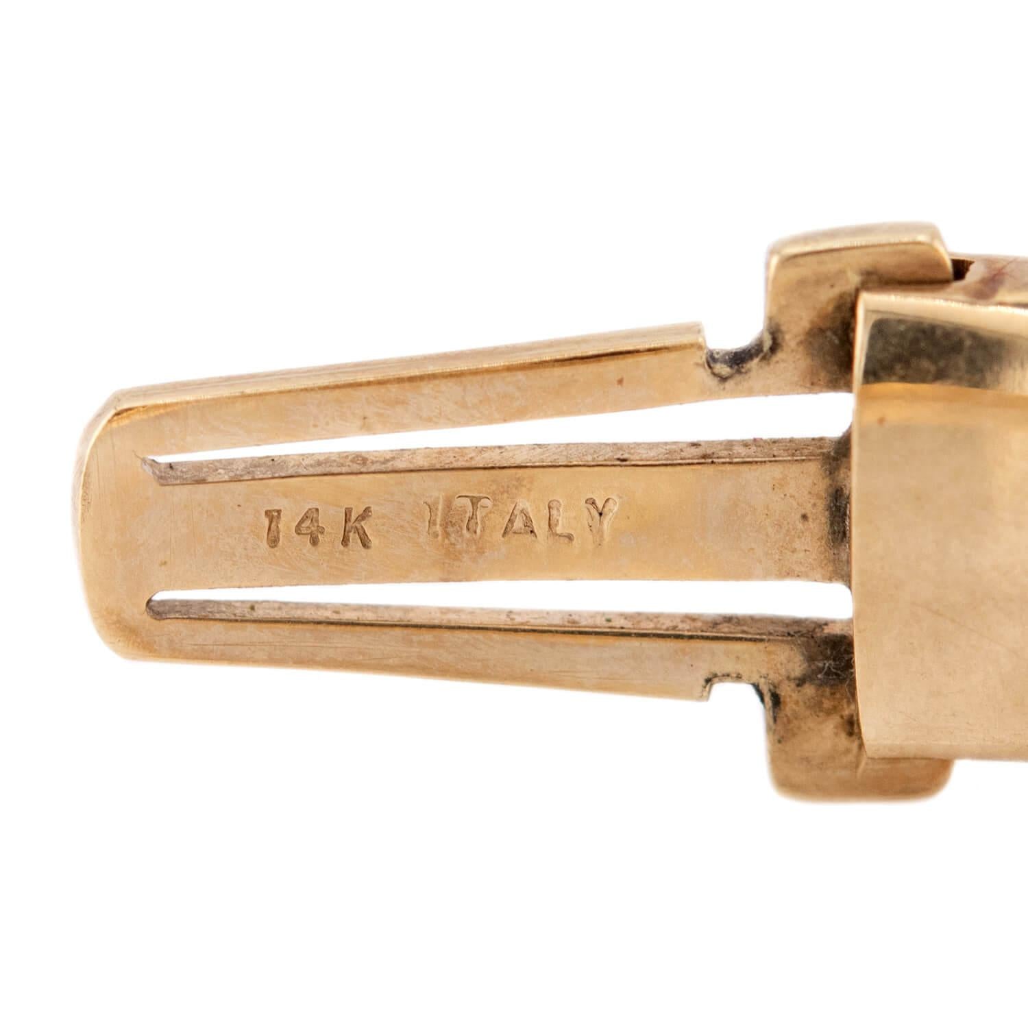 Victorian 14k Gold Engraved Bangle