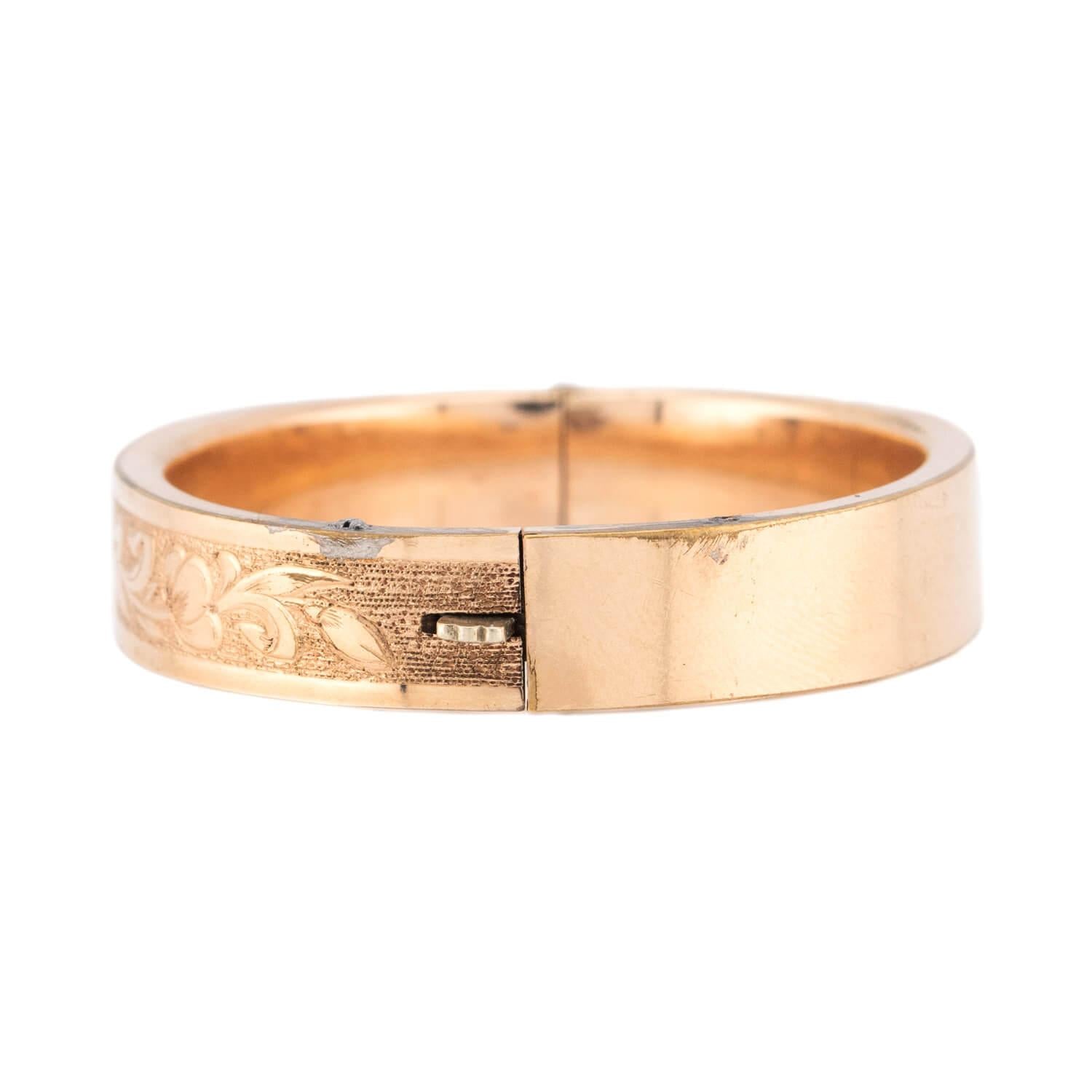 Victorian Gold-Filled Bangle Bracelet