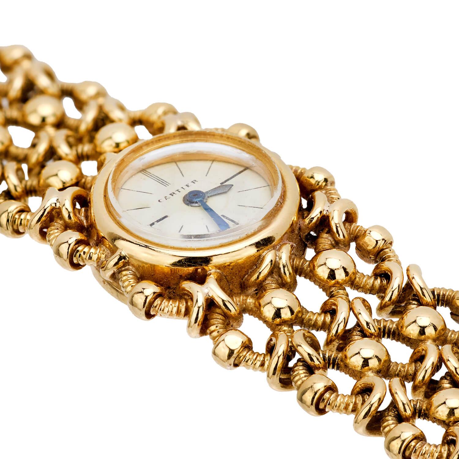 CARTIER Vintage 18k Ladies Watch