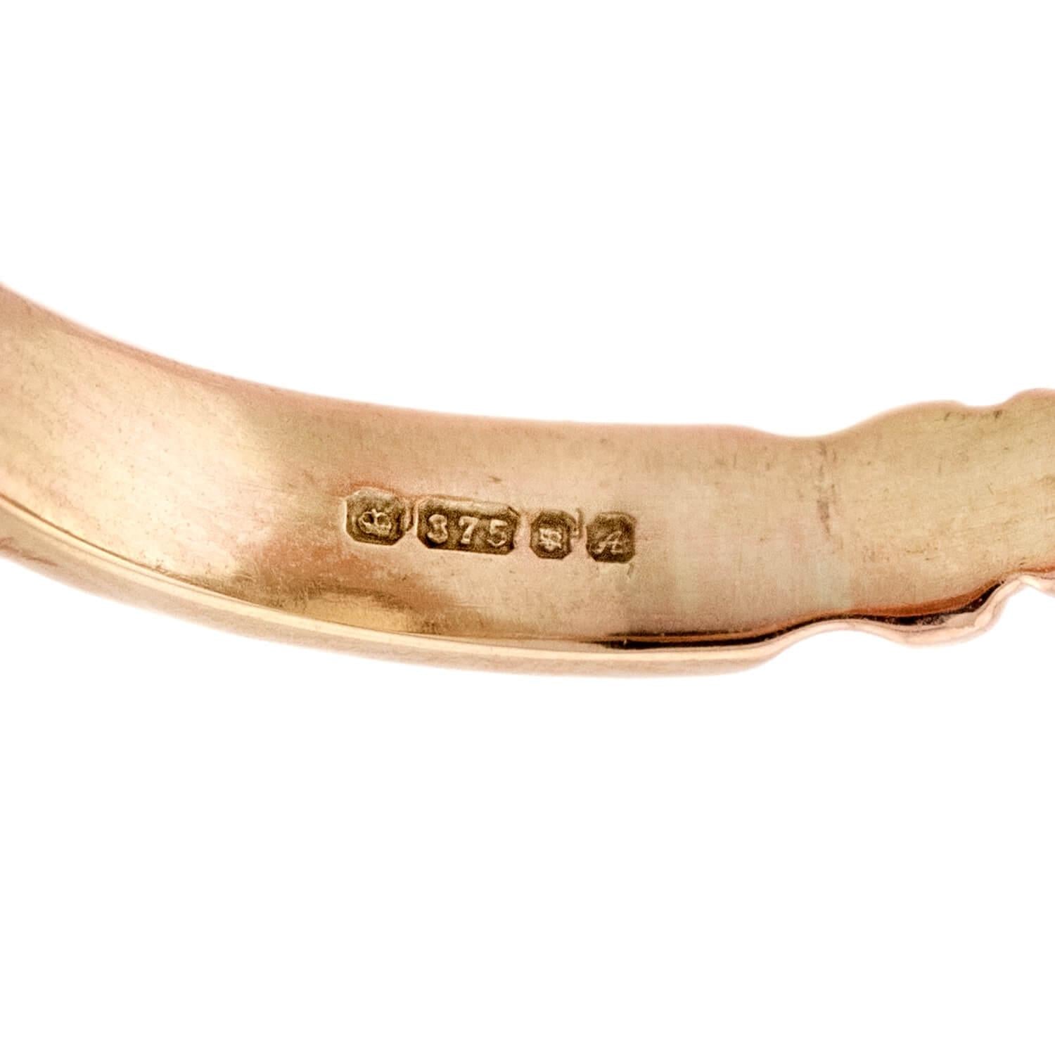 Victorian English 9k Citrine Ring