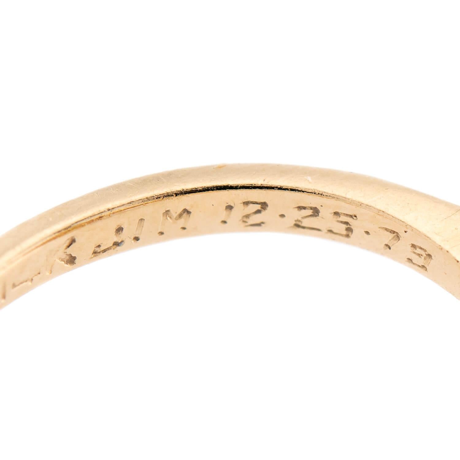 BROGAN Vintage 14k Pearl and Diamond Moi et Toi Ring