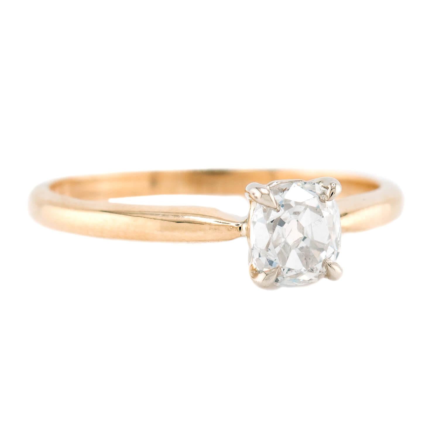 Vintage 14k Diamond Engagement Ring .62ct