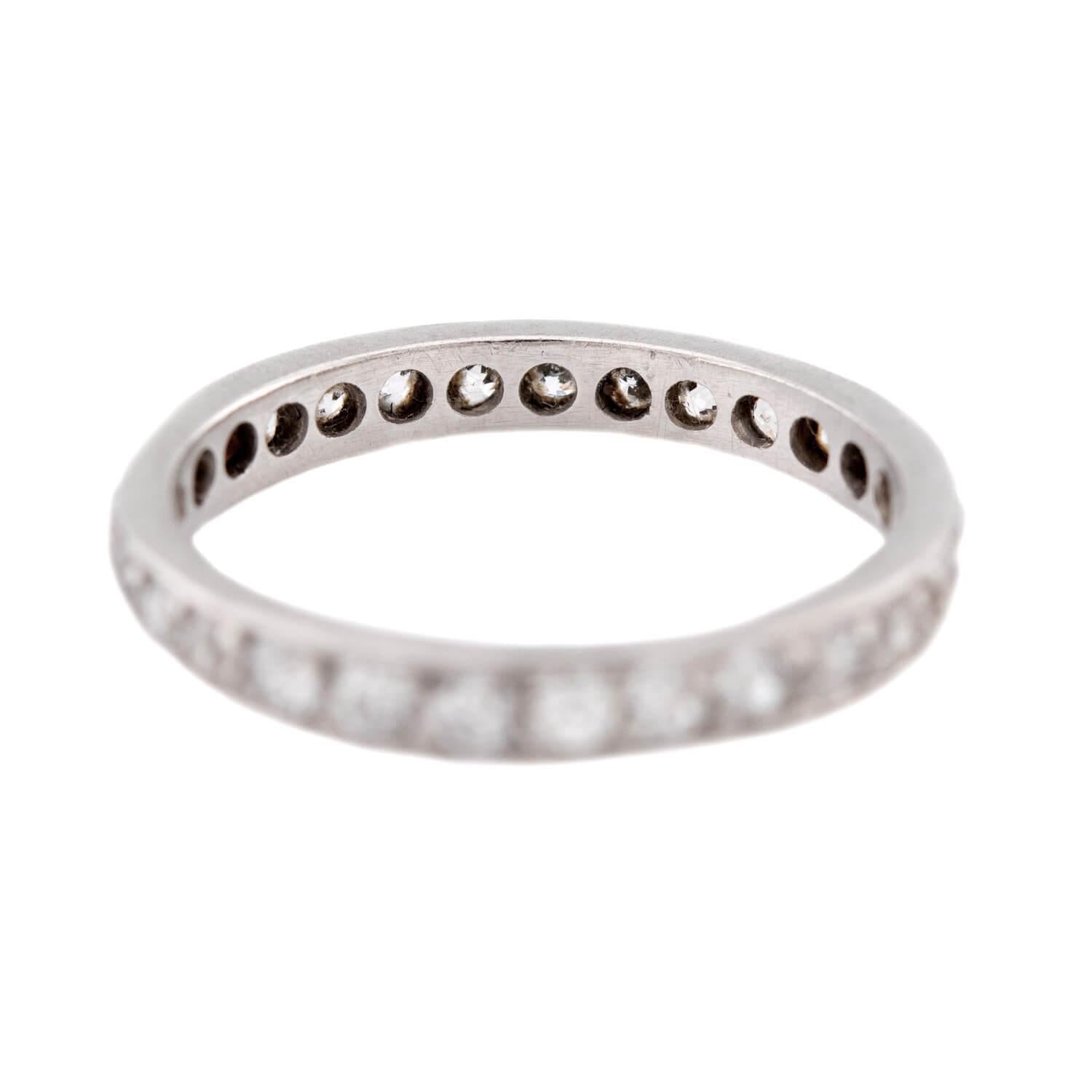Edwardian Platinum Diamond Eternity Band