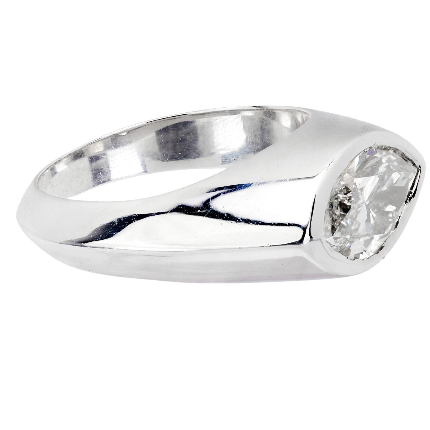 Estate 18k GIA Diamond Engagement Ring 2.01ct