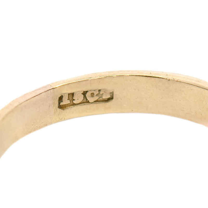 Georgian 15k Lapis Intaglio Signet Ring