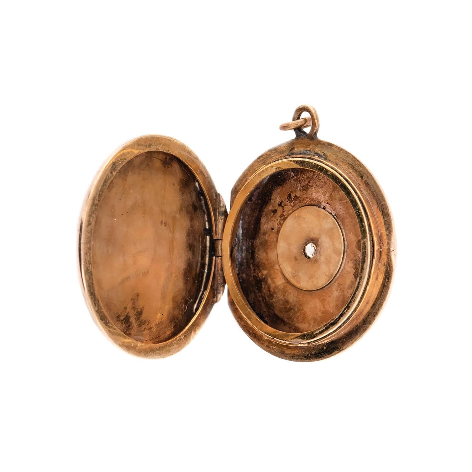 Victorian 10k Diamond Starburst Locket