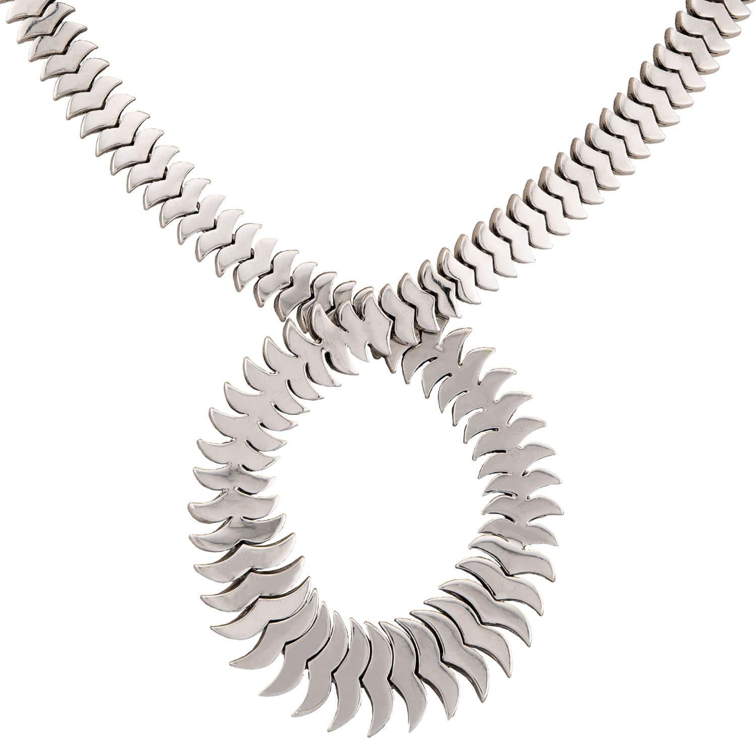 Estate 18k Diamond Twist Necklace