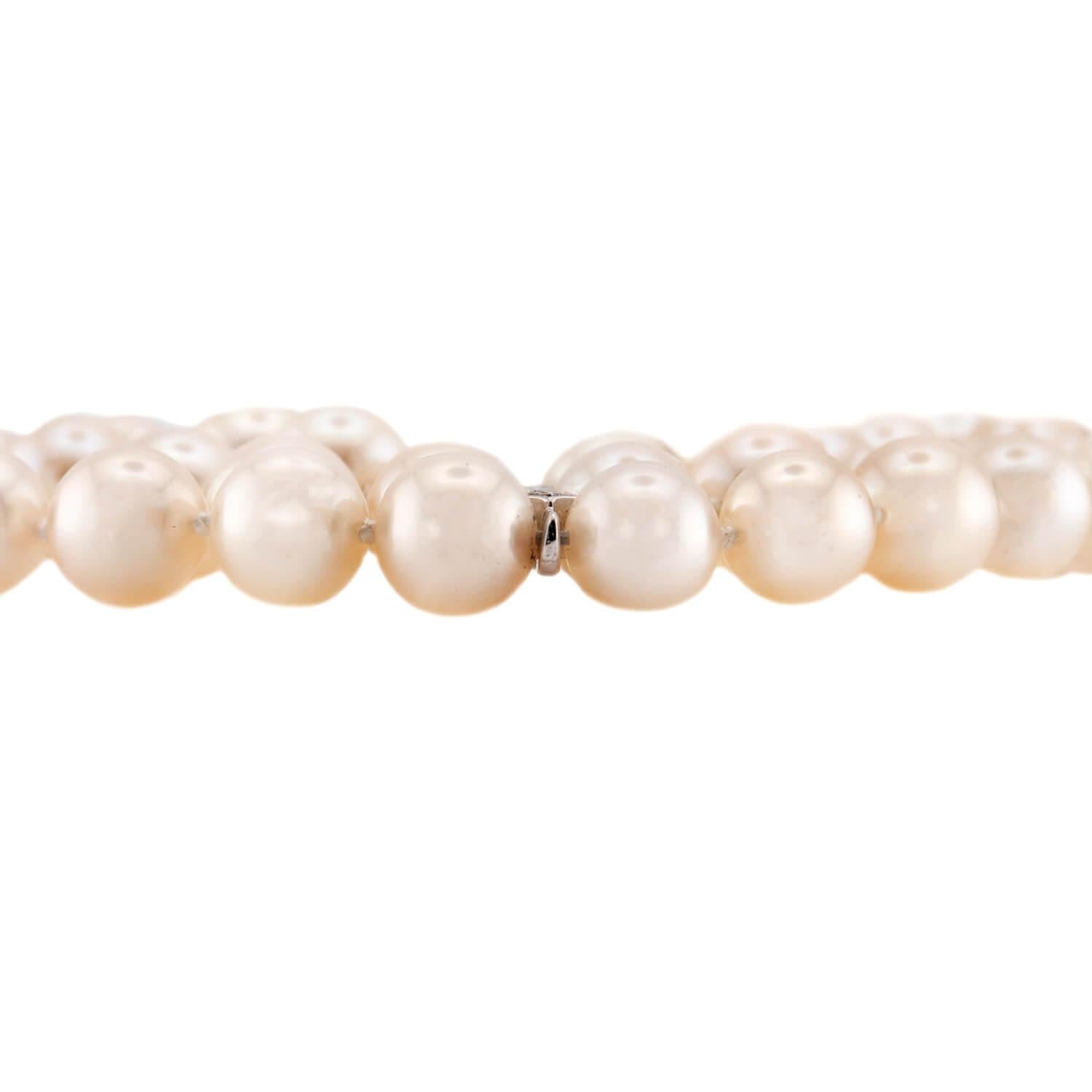 Vintage 18k Diamond & Pearl Bracelet
