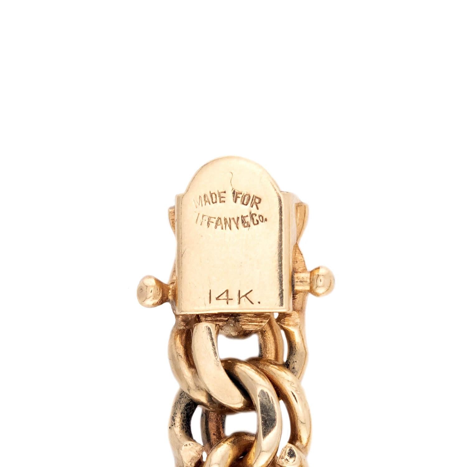 TIFFANY & CO. Vintage 14k Chain Bracelet