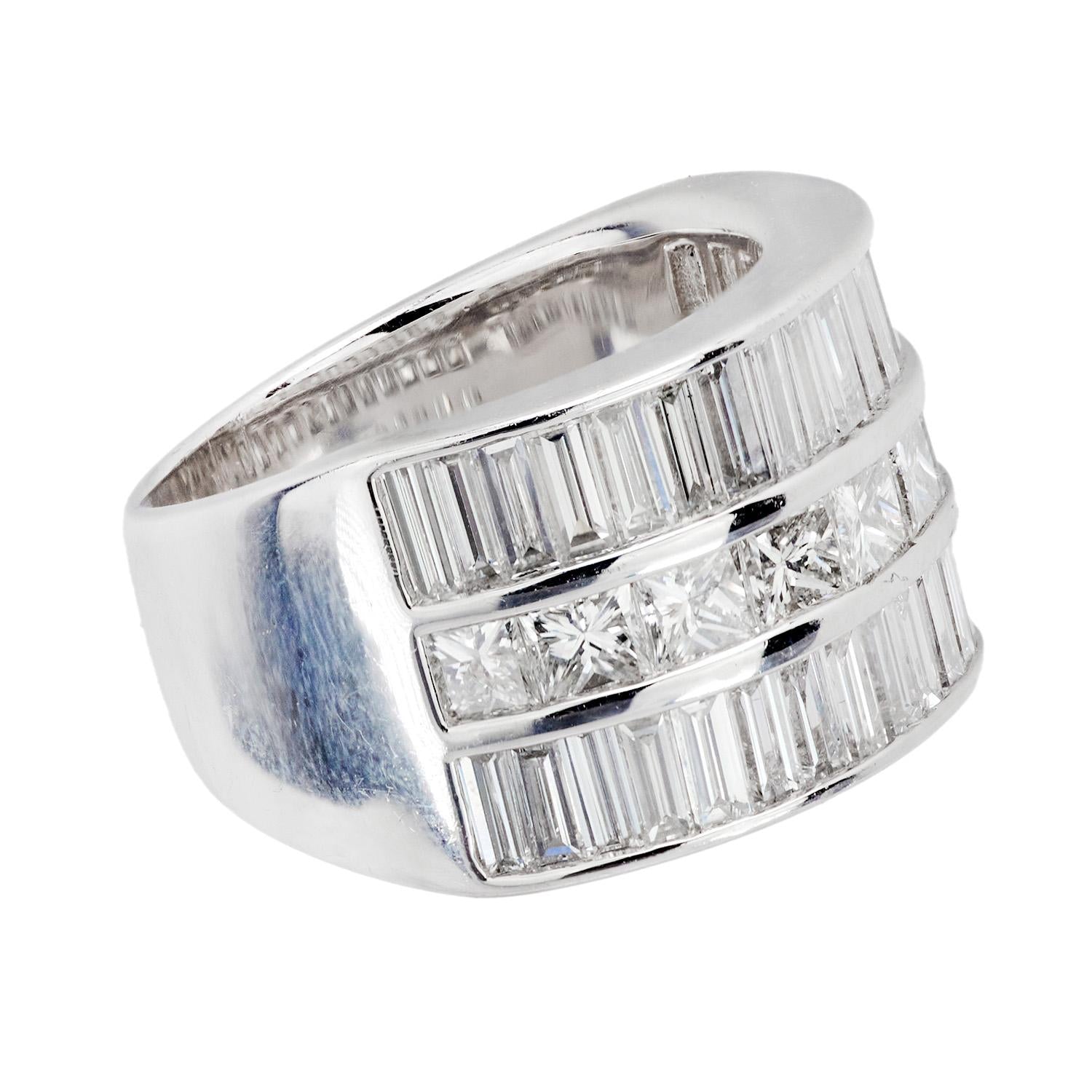 Estate Platinum Diamond Statement Ring