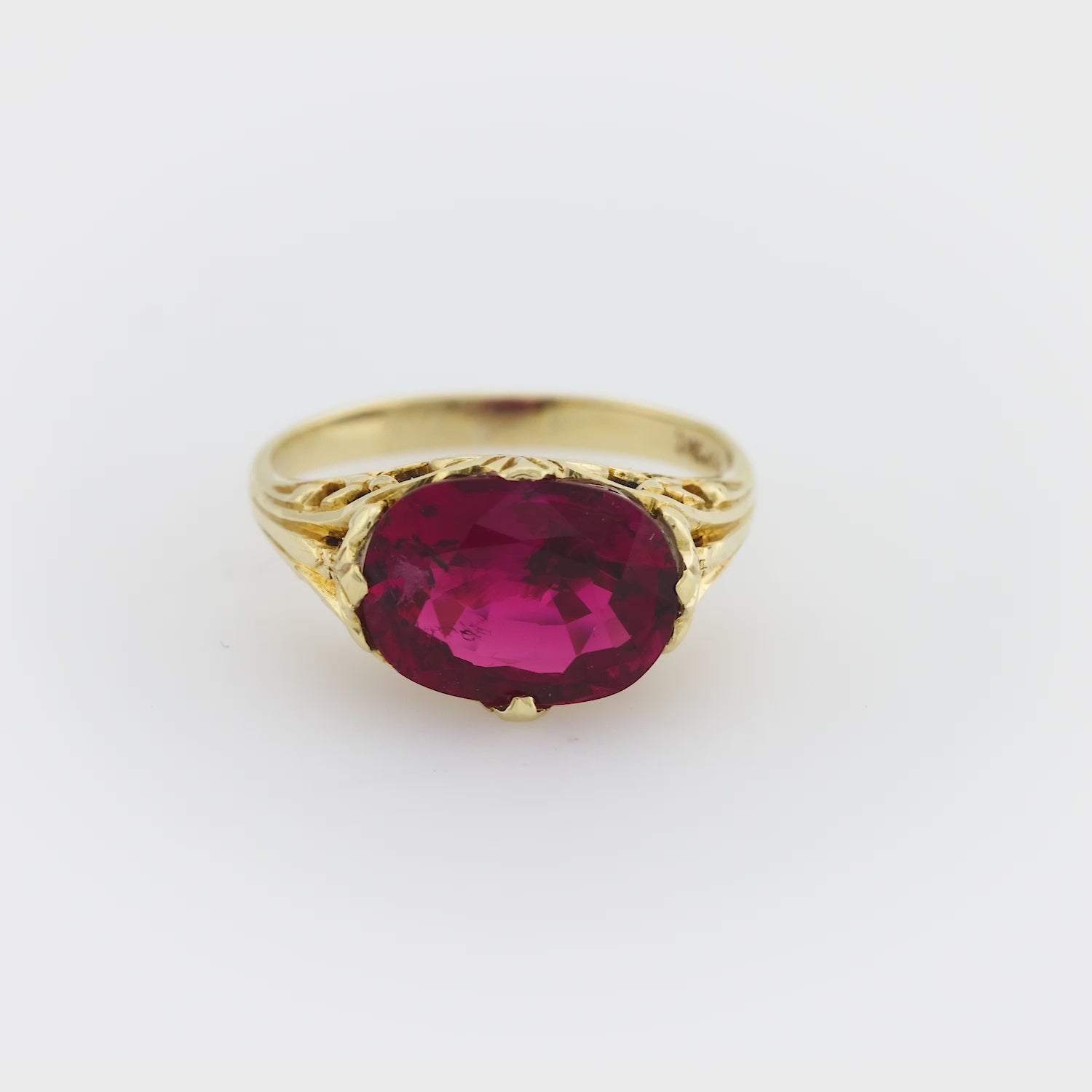 Victorian 14k Rubellite Ring