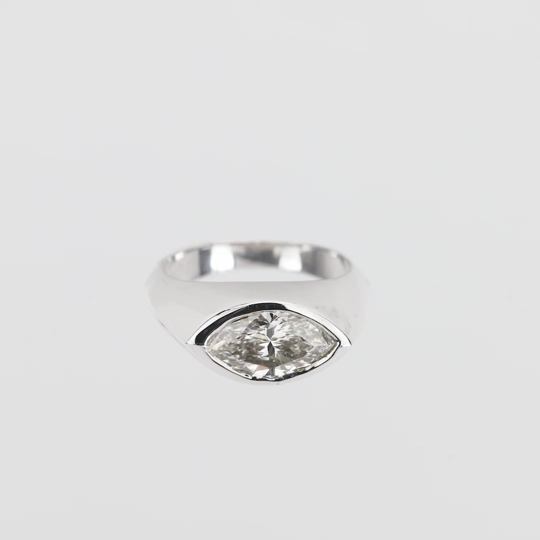 Estate 18k GIA Diamond Engagement Ring 2.01ct