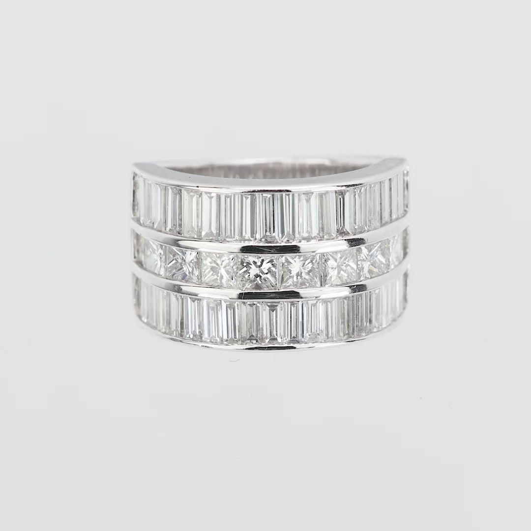 Estate Platinum Diamond Statement Ring