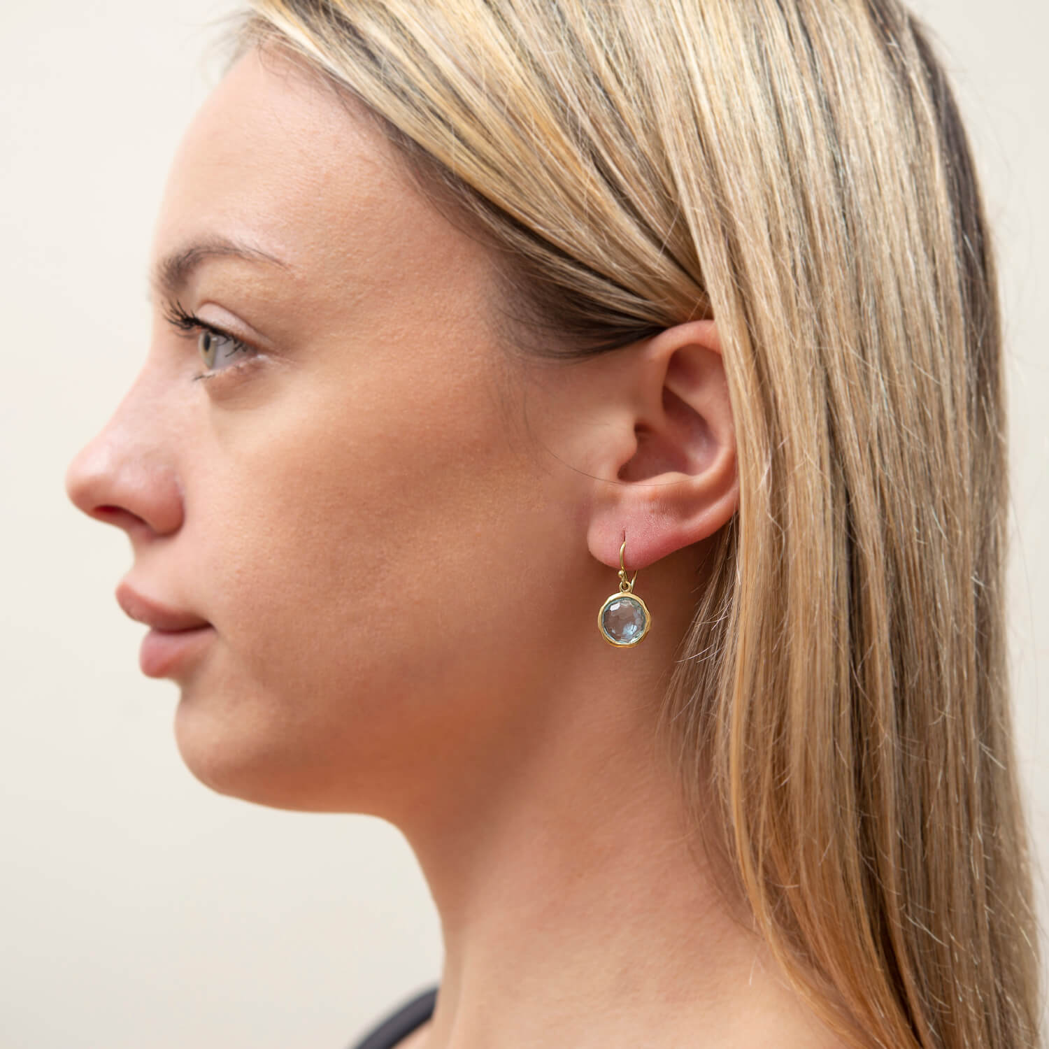 Estate IPPOLITA 18k Blue Topaz Earrings