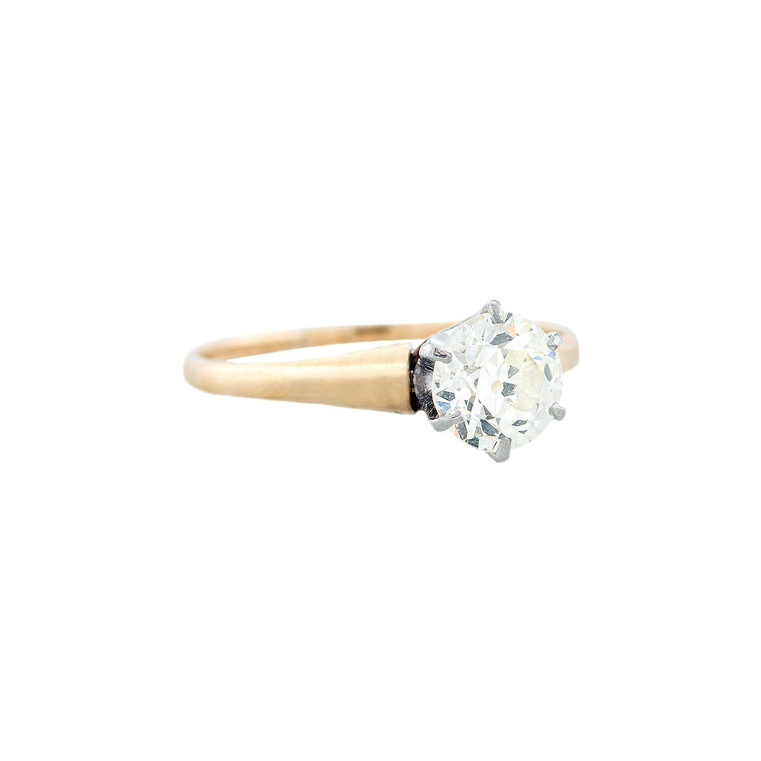 Edwardian 18kt/Platinum Old European Cut Solitaire Diamond Engagement Ring 1.00ct (On Hold)