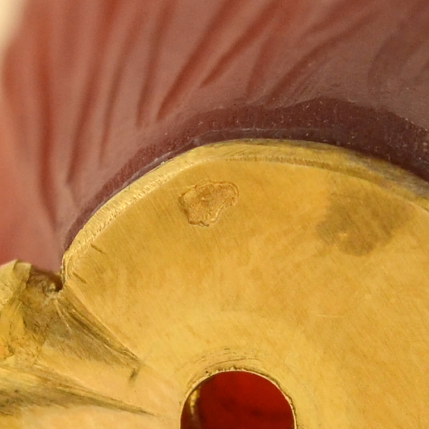 Edwardian French 18kt Carnelian, Enamel + Gemstone Native American Chief Pendant