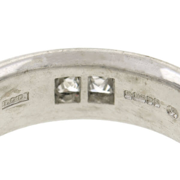 Estate 18kt French Cut Diamond Wide Band Ring 1.00ctw