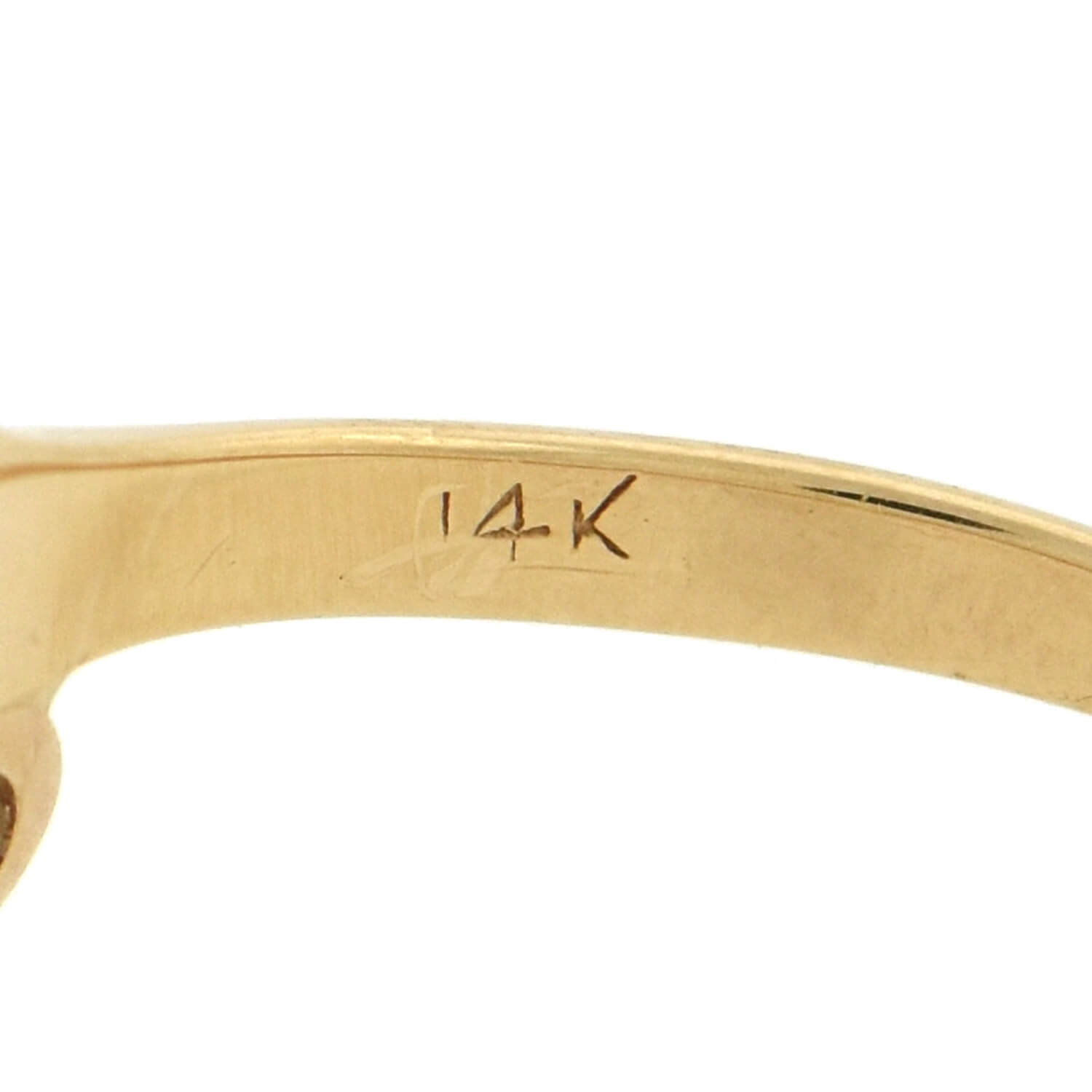 Edwardian 14kt/Platinum "Moi et Toi" Diamond + Ruby Sapphire Bypass Ring