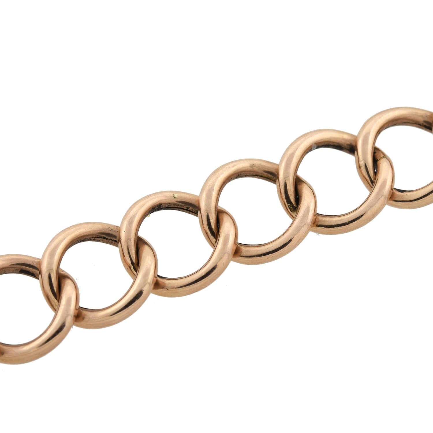 Victorian 9kt/14kt Link Bracelet with Padlock Heart Clasp 11.4dwt