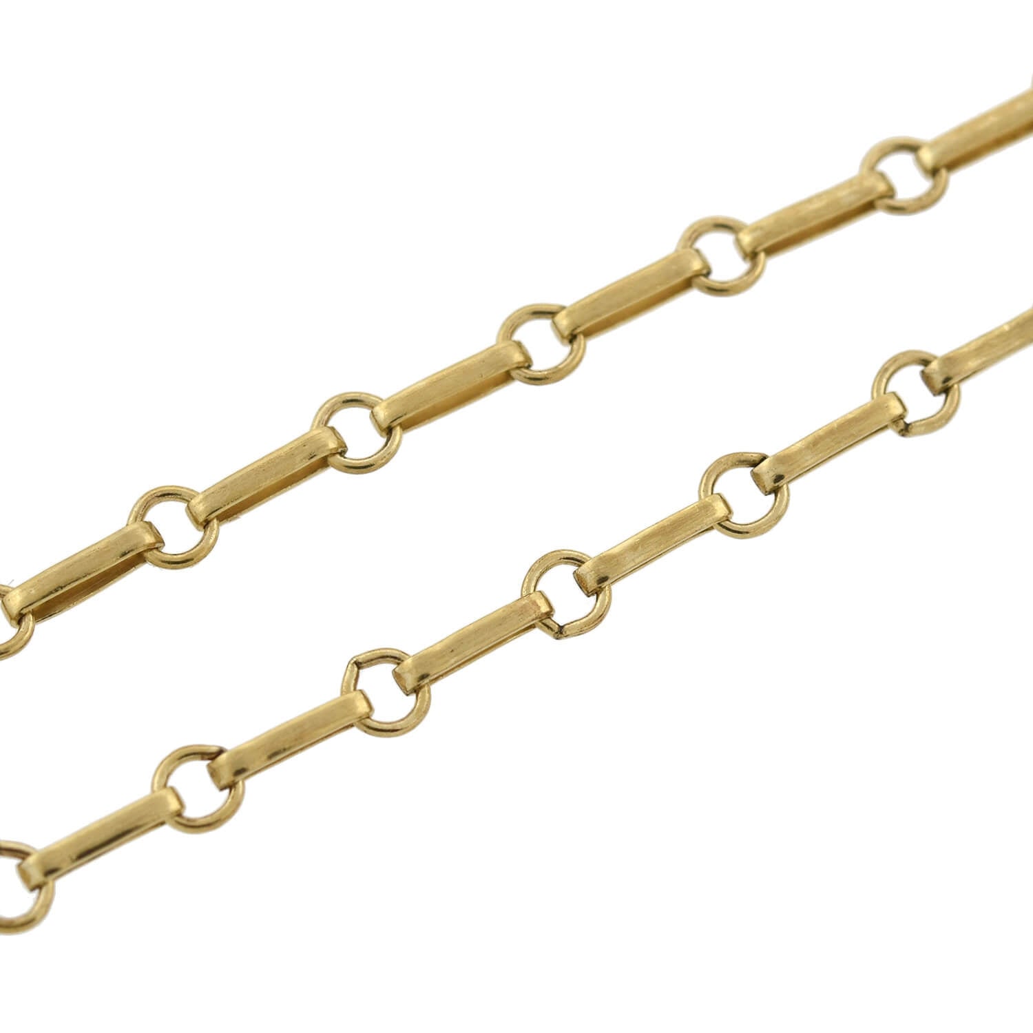 Victorian Sterling Gilt Turquoise Crescent Pendant Necklace 16"