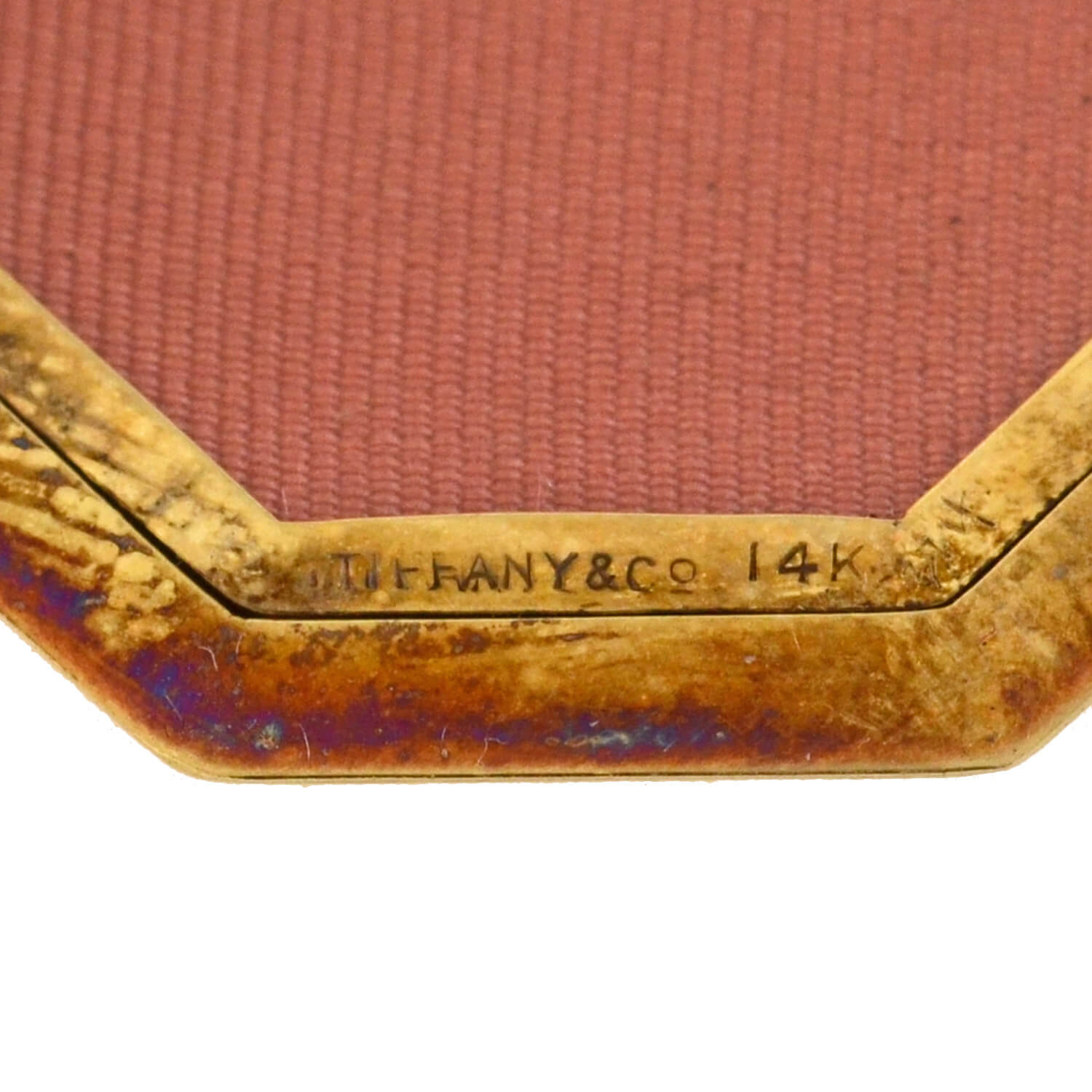 TIFFANY & CO. Edwardian 14kt/Platinum Diamond + Black Enamel Locket