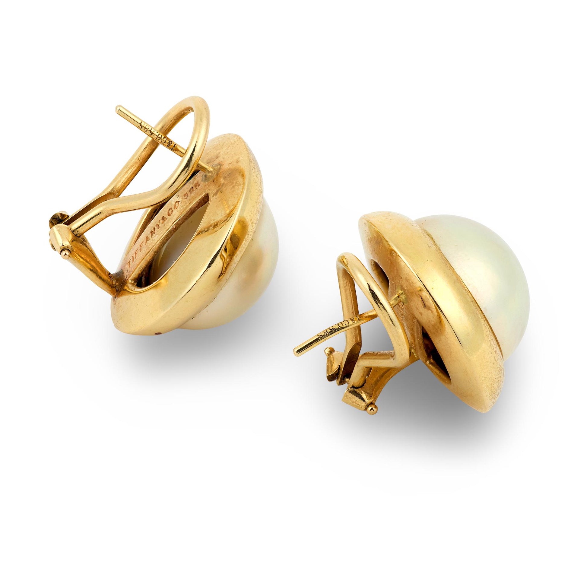 TIFFANY & CO. Vintage 14k Pearl Earrings