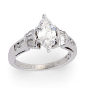 Vintage 14k Diamond Engagement Ring .80ct