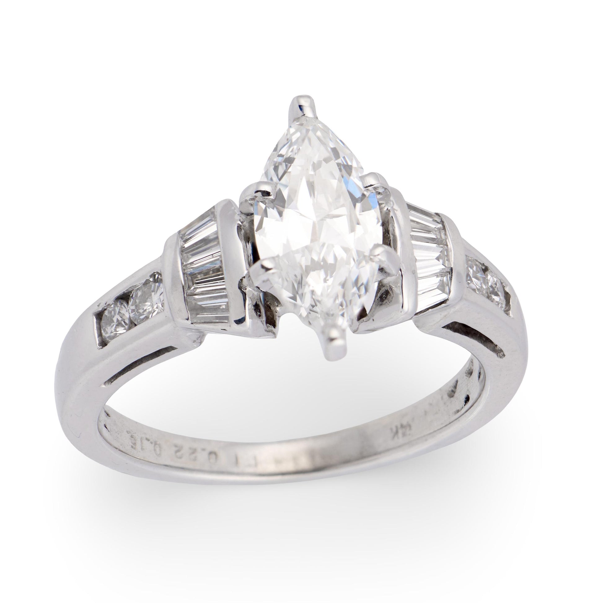 Vintage 14k Diamond Engagement Ring .80ct