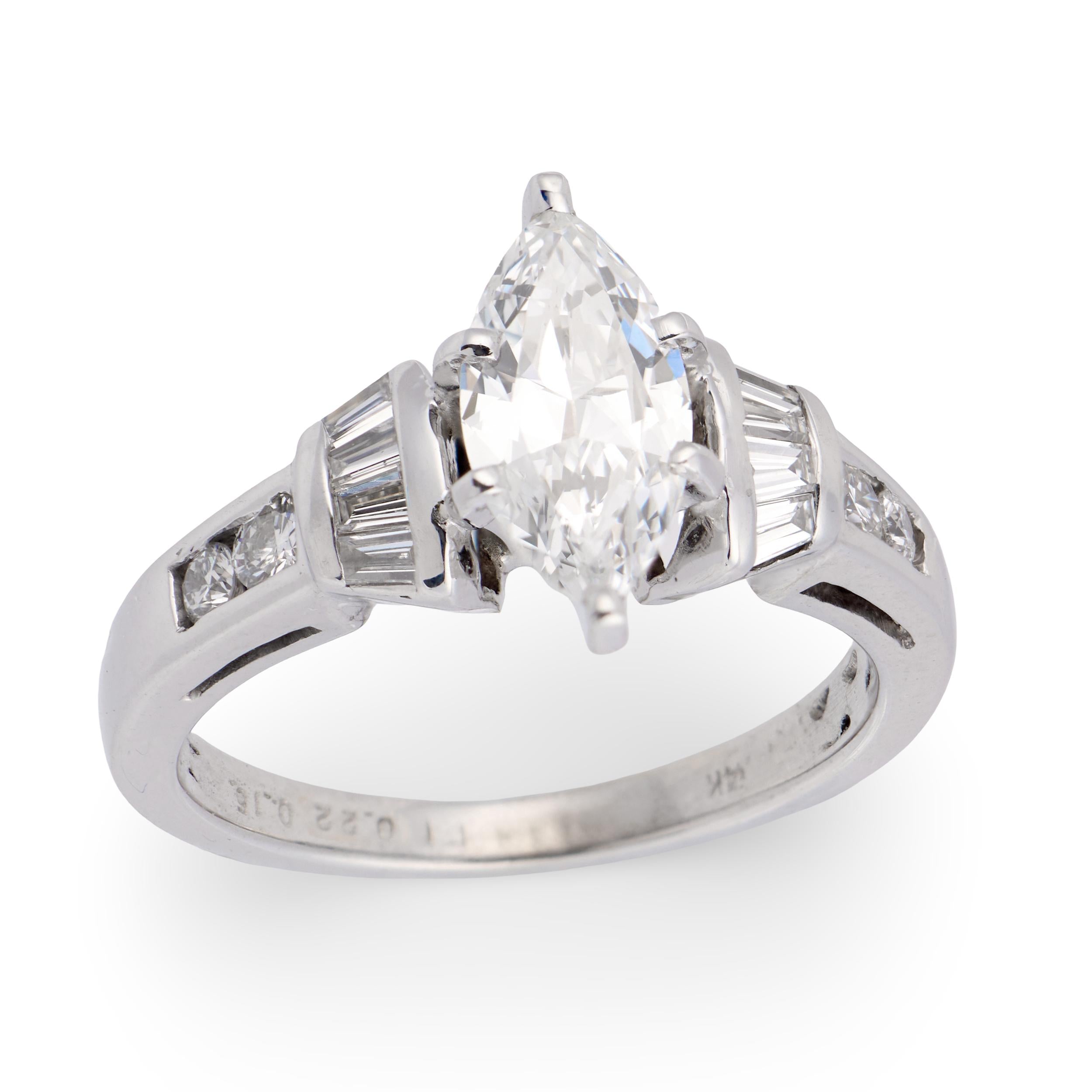 Vintage 14k Diamond Engagement Ring .80ct