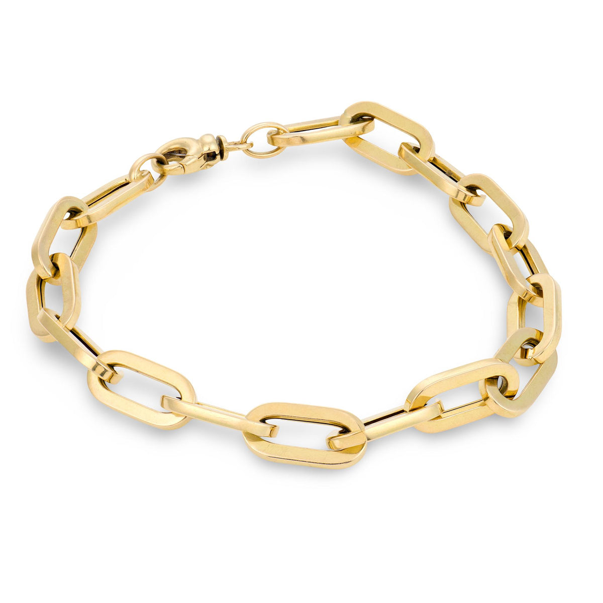 ROBERTO COIN Estate Italian 18k "Oro" Paperclip Link Bracelet