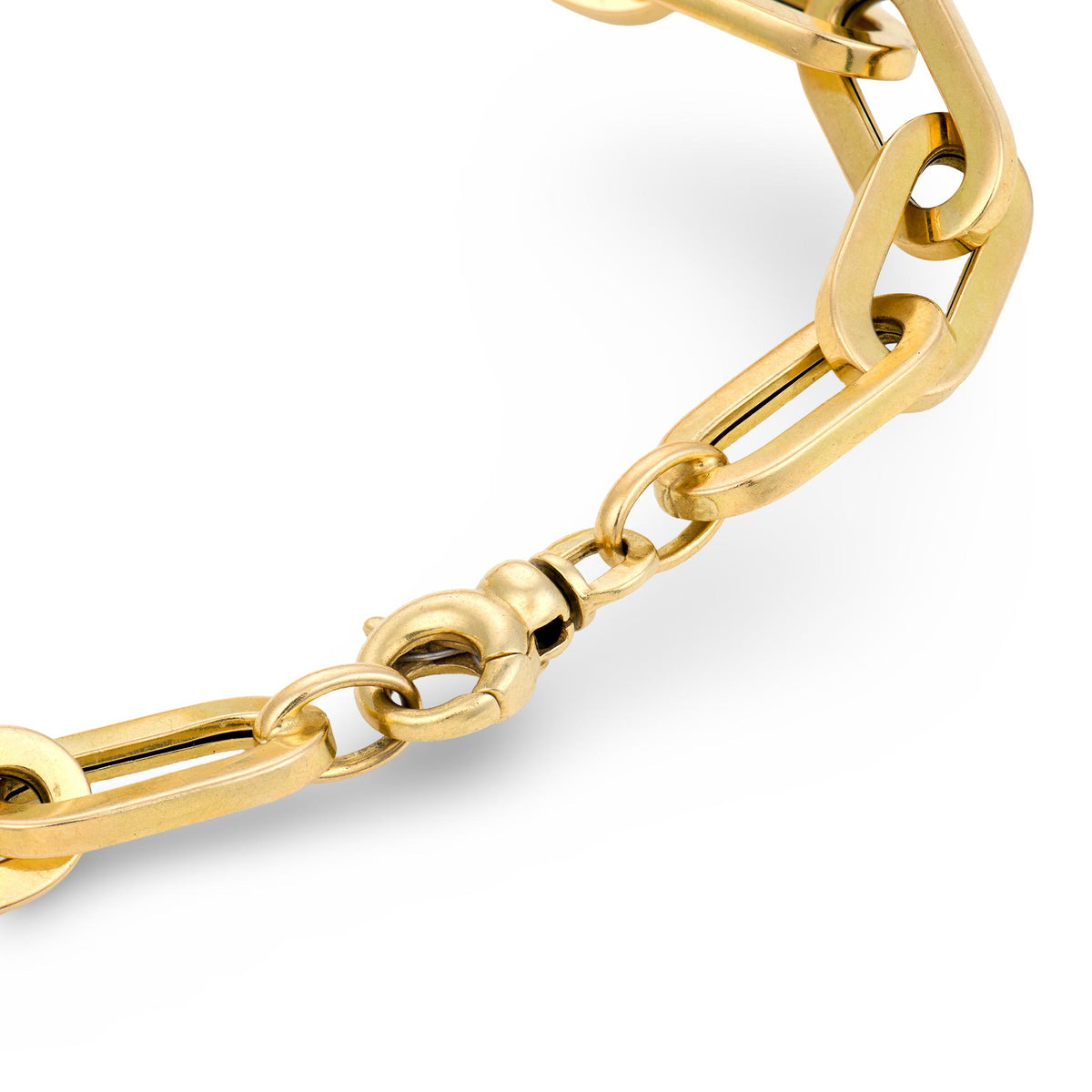 ROBERTO COIN Estate Italian 18k "Oro" Paperclip Link Bracelet