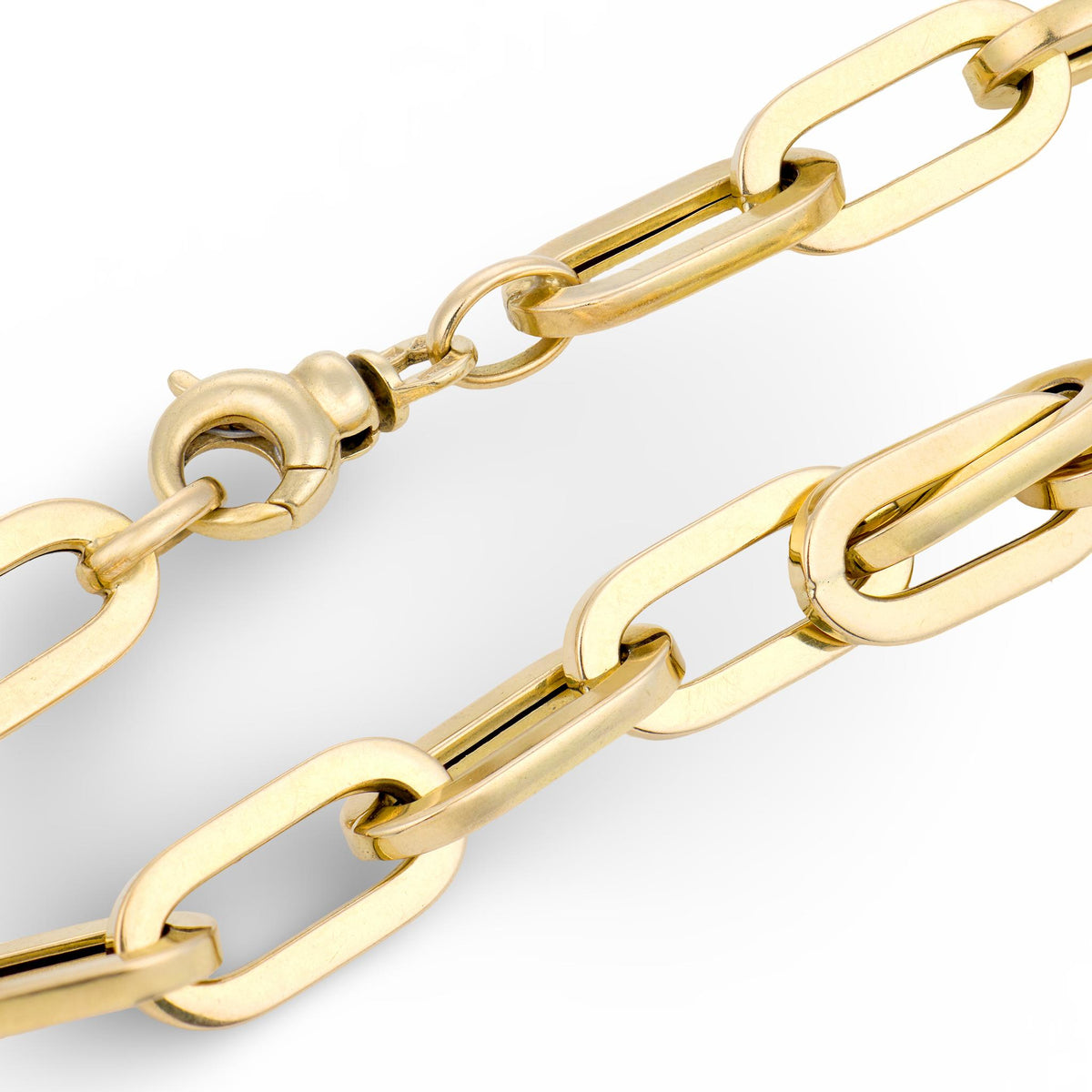 ROBERTO COIN Estate Italian 18k "Oro" Paperclip Link Bracelet