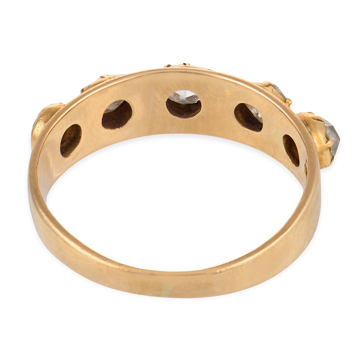 Victorian English 15k Diamond Half Band