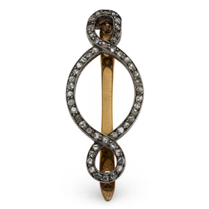 Victorian 14k Diamond Barette