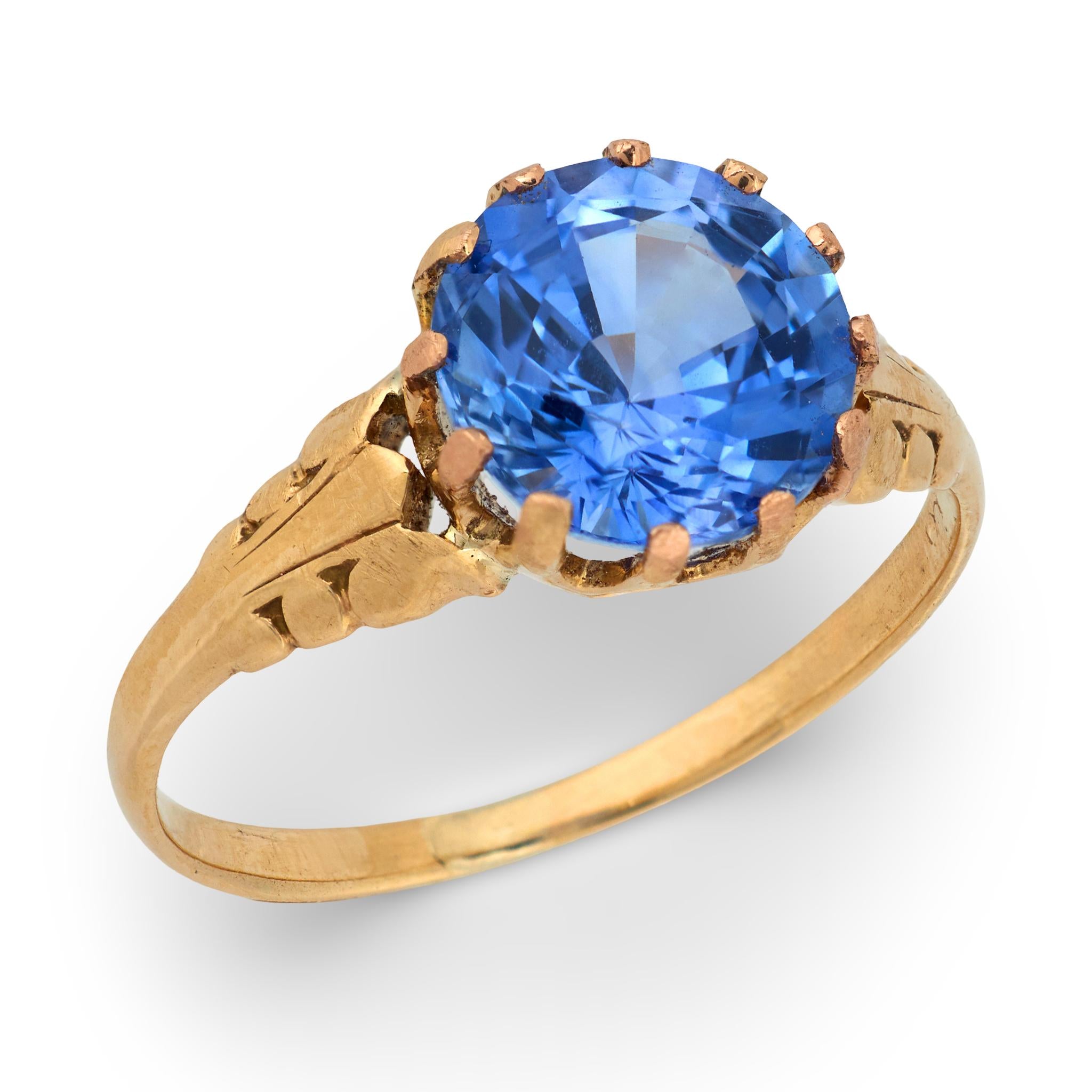 Victorian 18k Sapphire Ring