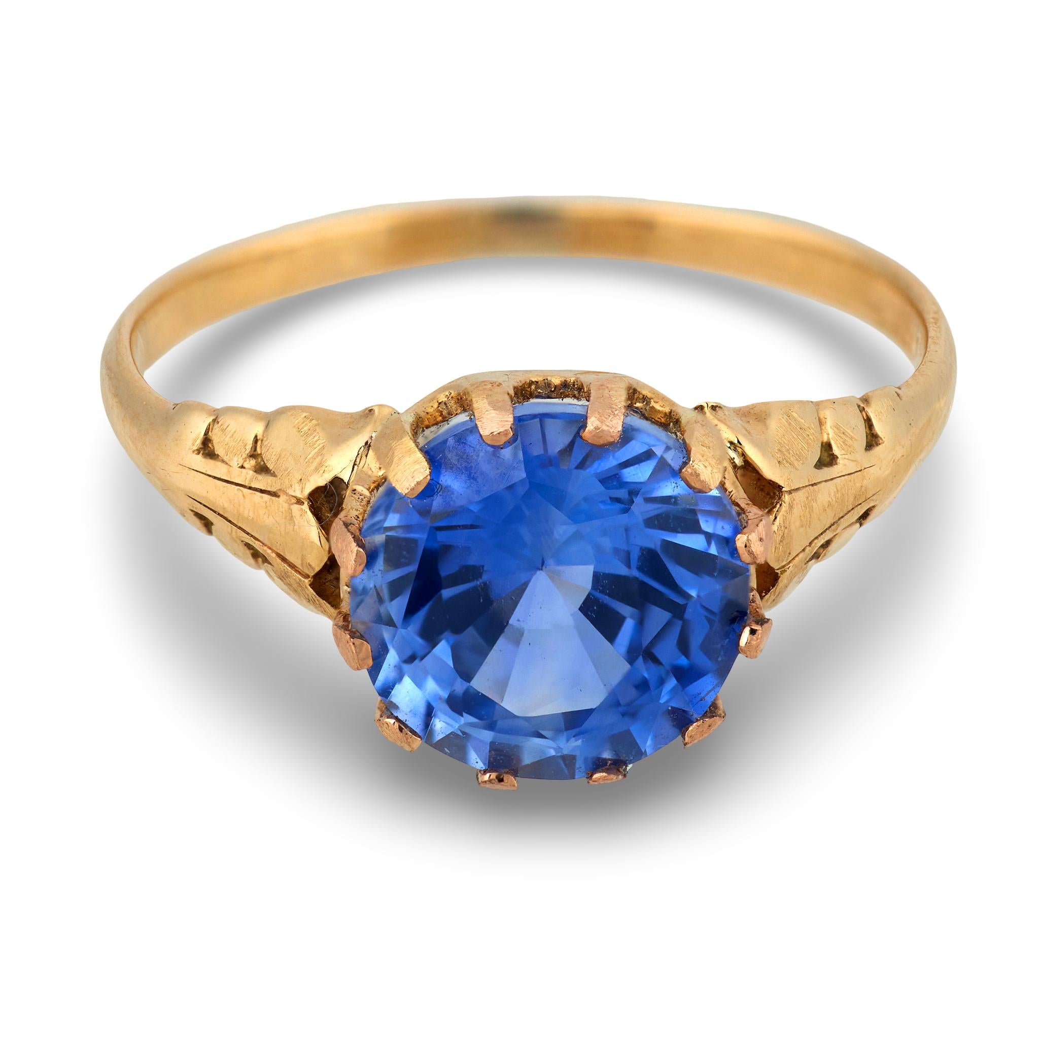 Victorian 18k Sapphire Ring