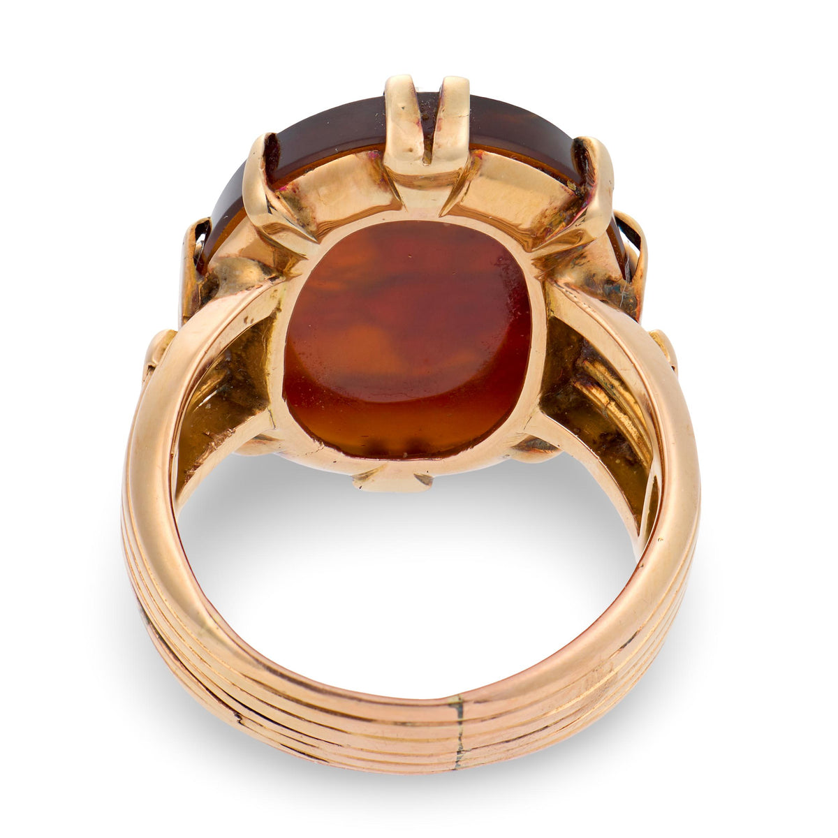 Victorian 14k Carnelian Cameo Ring