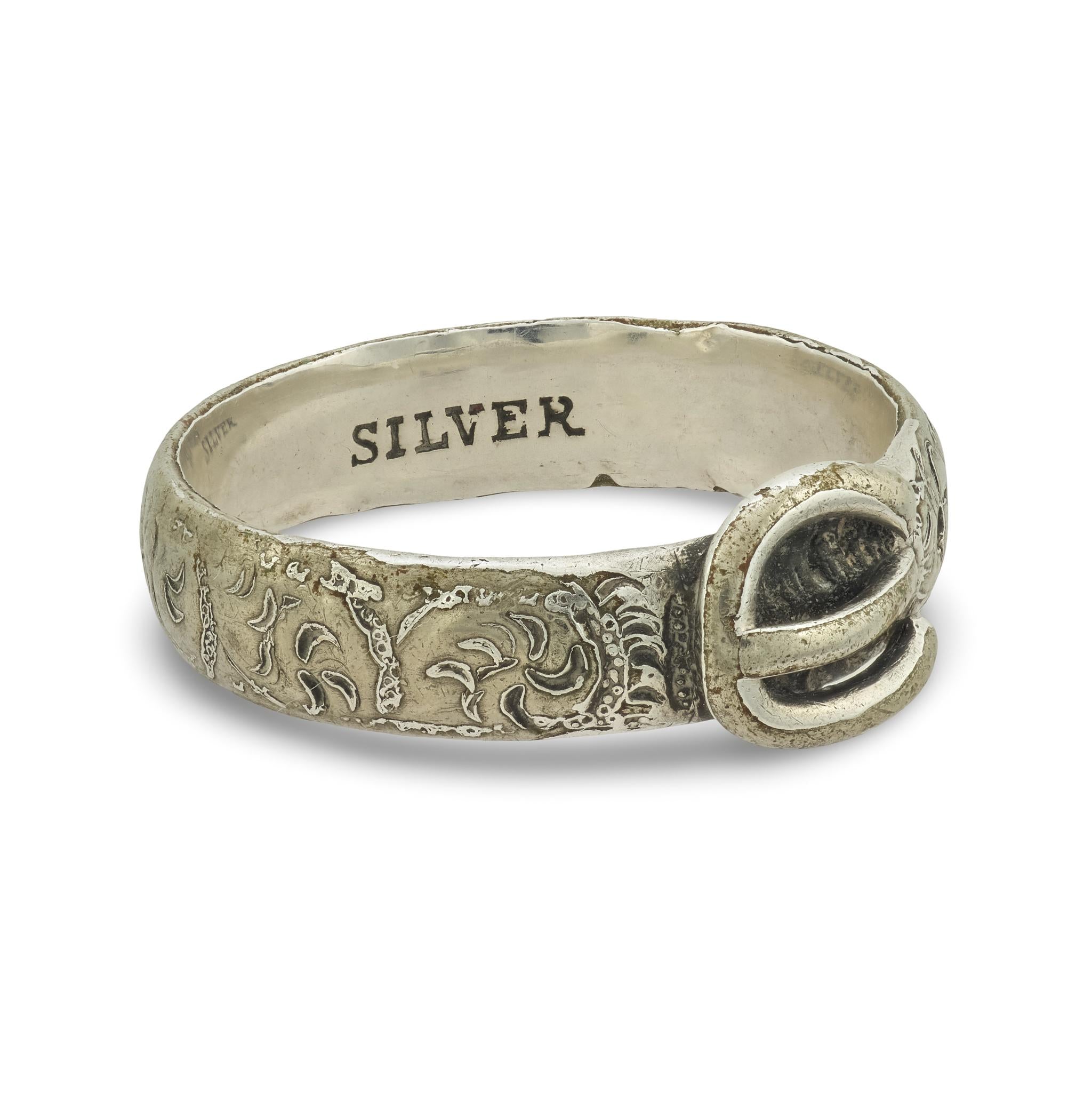 Victorian Sterling Silver Buckle Ring