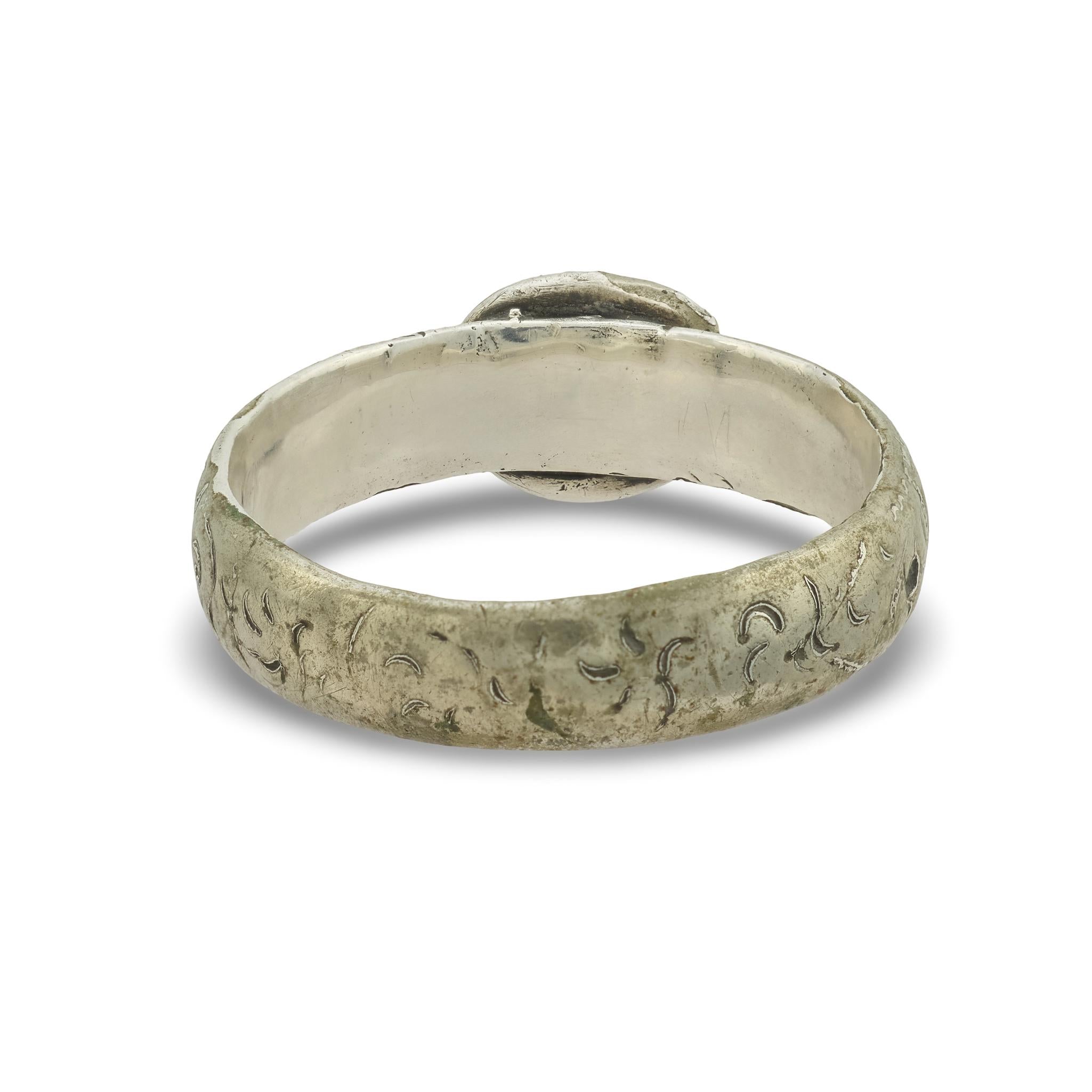 Victorian Sterling Silver Buckle Ring