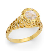 Victorian 14k Diamond Engagement Ring .60ct