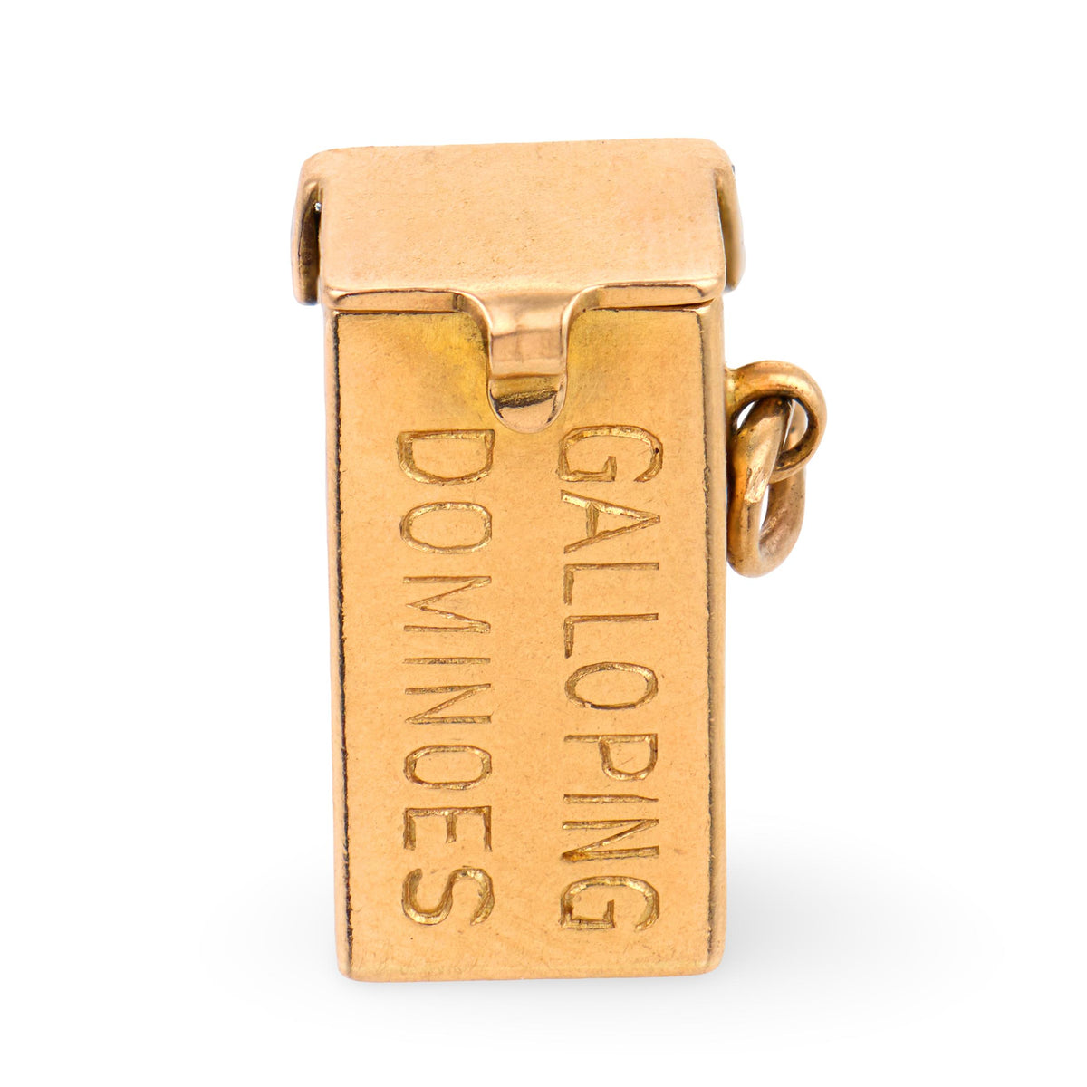 Vintage 14k "Galloping Dominoes" Pendant/Charm