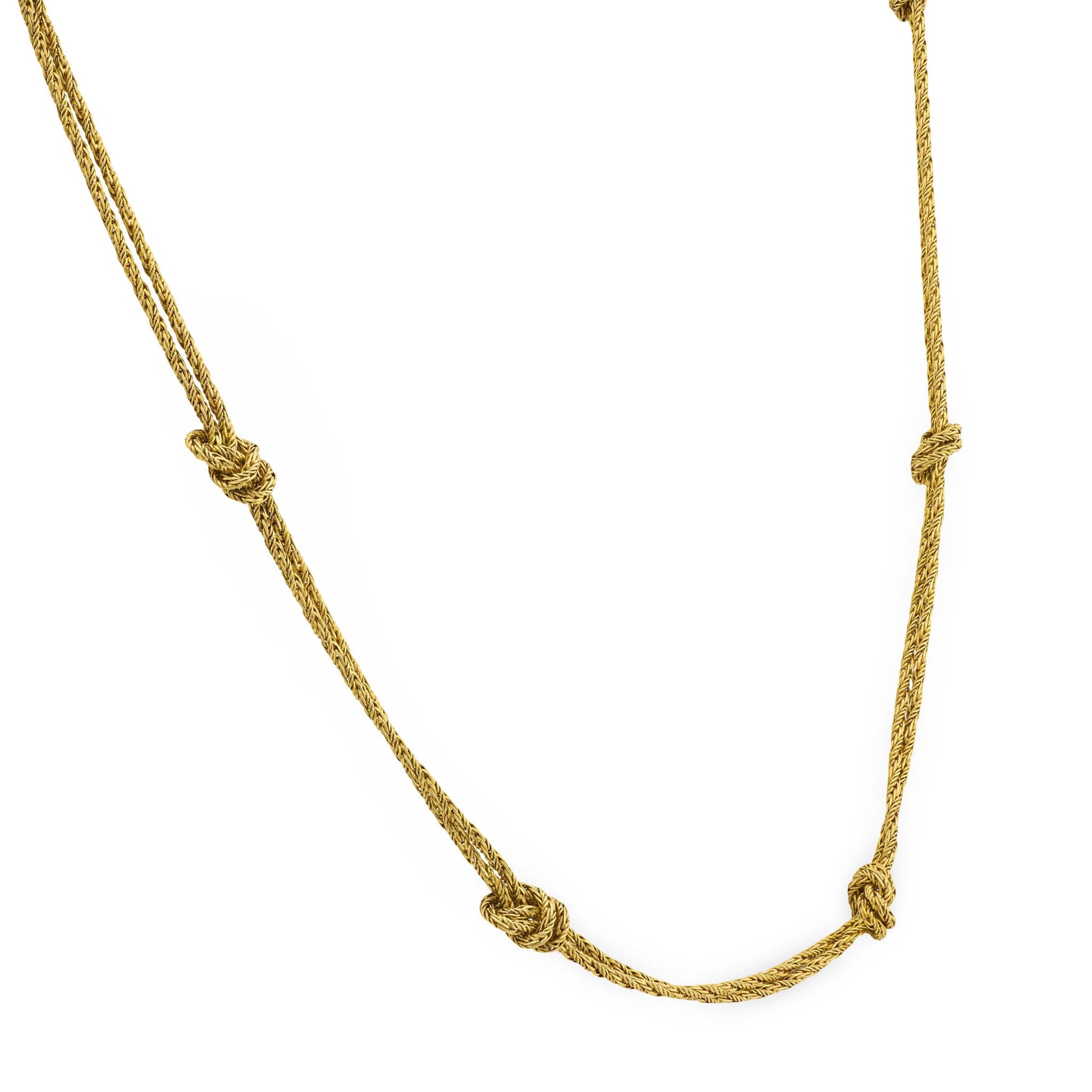 TIFFANY & CO. German Estate 18k Knot Necklace